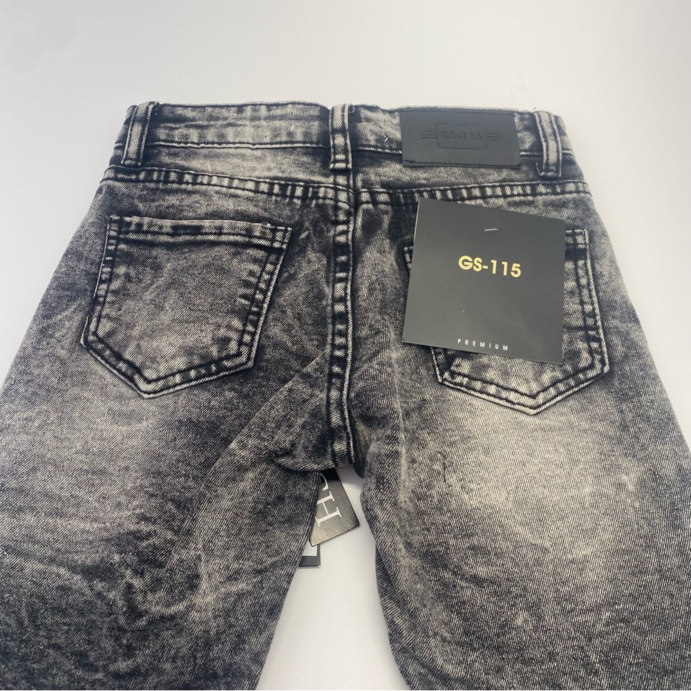 GS-115 Black boy's denim shorts size 3T Black 5 Pocket 3T New - Picture 2 of 15